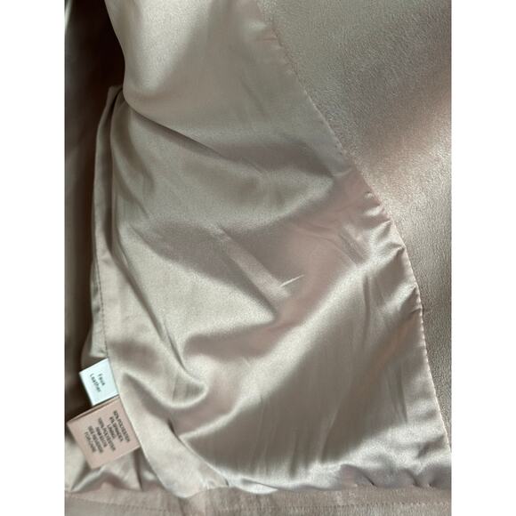 Philosophy Faux Suede Leather Moto Jacket Blush Pink Size M - Picture 10 of 12